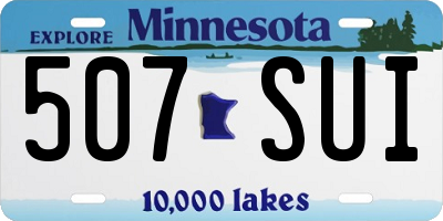 MN license plate 507SUI