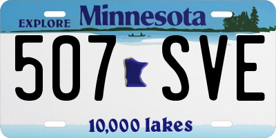 MN license plate 507SVE