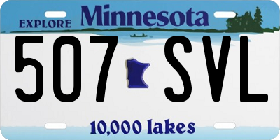 MN license plate 507SVL