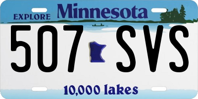 MN license plate 507SVS