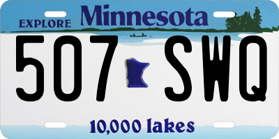 MN license plate 507SWQ