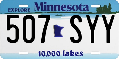 MN license plate 507SYY