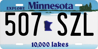 MN license plate 507SZL