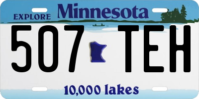MN license plate 507TEH