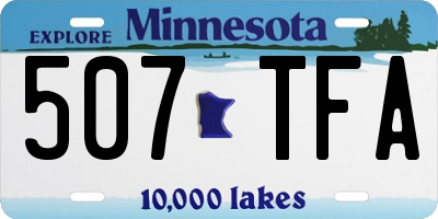 MN license plate 507TFA