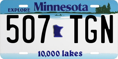 MN license plate 507TGN