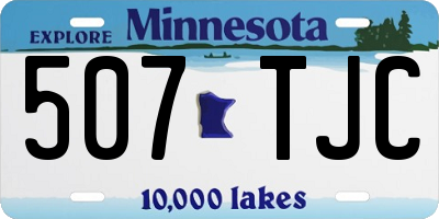 MN license plate 507TJC