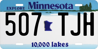 MN license plate 507TJH