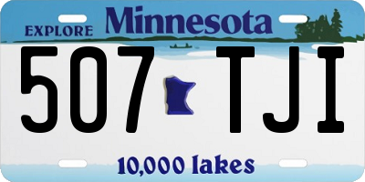 MN license plate 507TJI