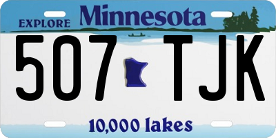 MN license plate 507TJK