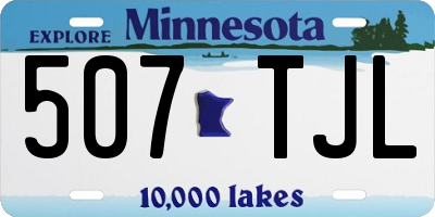 MN license plate 507TJL