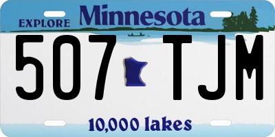 MN license plate 507TJM
