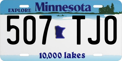 MN license plate 507TJO