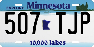 MN license plate 507TJP