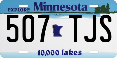 MN license plate 507TJS