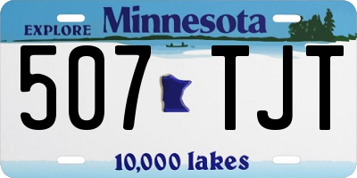 MN license plate 507TJT