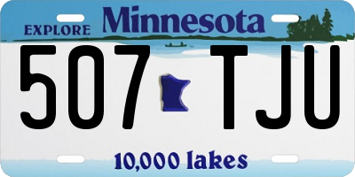 MN license plate 507TJU