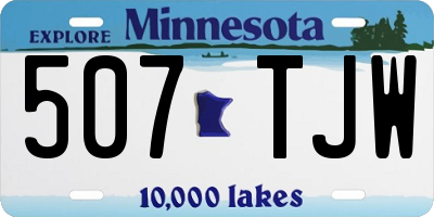 MN license plate 507TJW