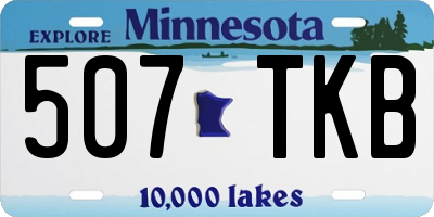 MN license plate 507TKB
