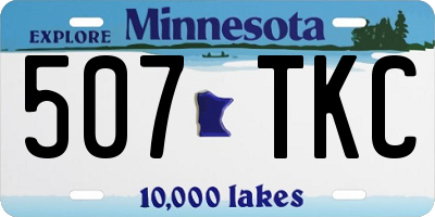 MN license plate 507TKC