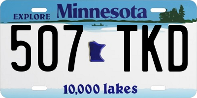 MN license plate 507TKD