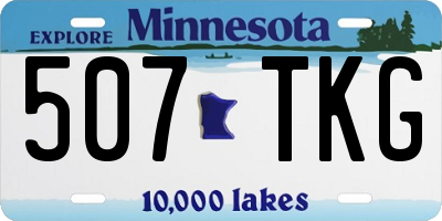 MN license plate 507TKG
