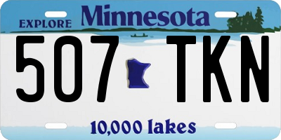 MN license plate 507TKN