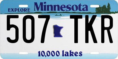 MN license plate 507TKR