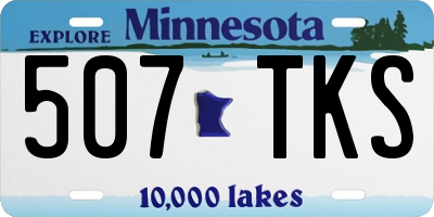 MN license plate 507TKS