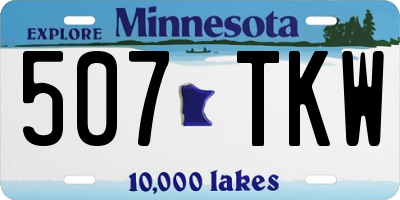 MN license plate 507TKW