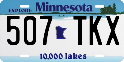 MN license plate 507TKX
