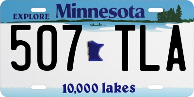 MN license plate 507TLA