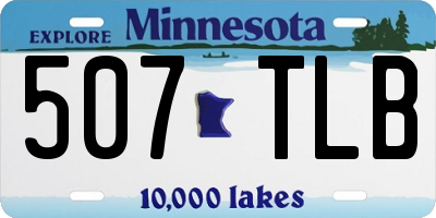 MN license plate 507TLB