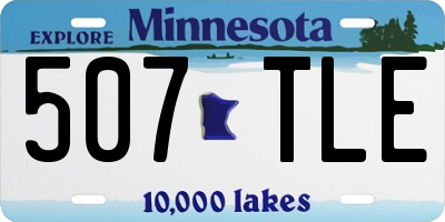 MN license plate 507TLE