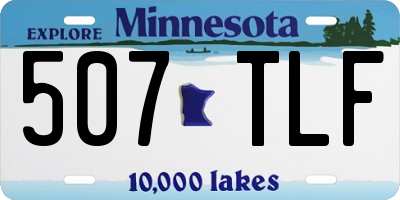MN license plate 507TLF