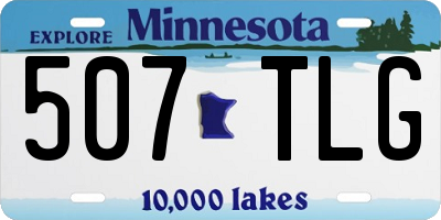 MN license plate 507TLG