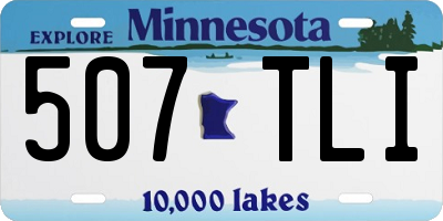 MN license plate 507TLI