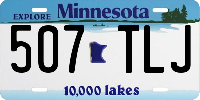 MN license plate 507TLJ