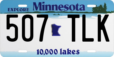MN license plate 507TLK