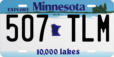 MN license plate 507TLM
