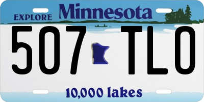 MN license plate 507TLO