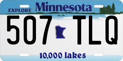 MN license plate 507TLQ