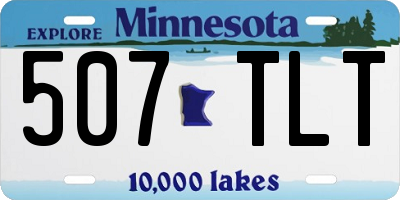 MN license plate 507TLT