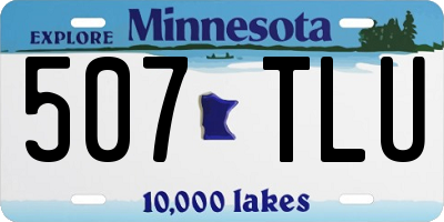 MN license plate 507TLU