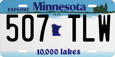 MN license plate 507TLW