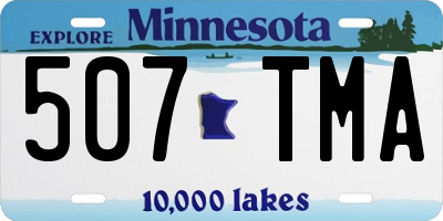 MN license plate 507TMA