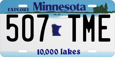 MN license plate 507TME