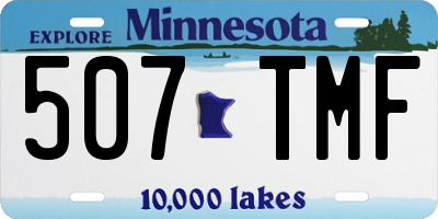 MN license plate 507TMF