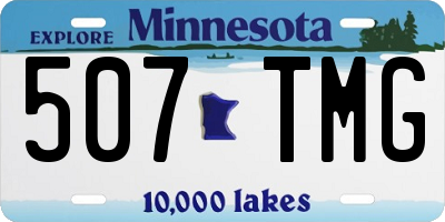 MN license plate 507TMG