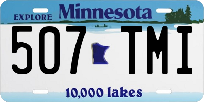 MN license plate 507TMI